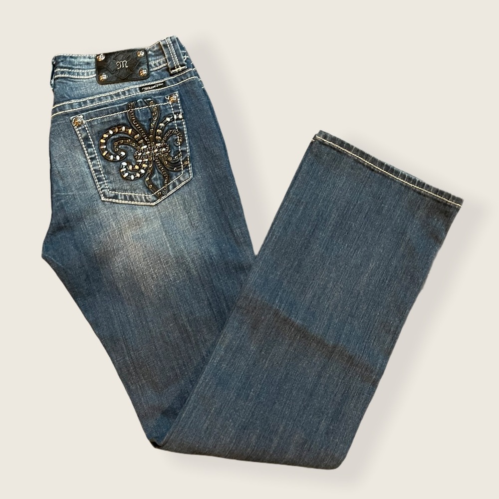 NWOT Miss Me Boot Cut Jeans 33 x 34 JP6048B